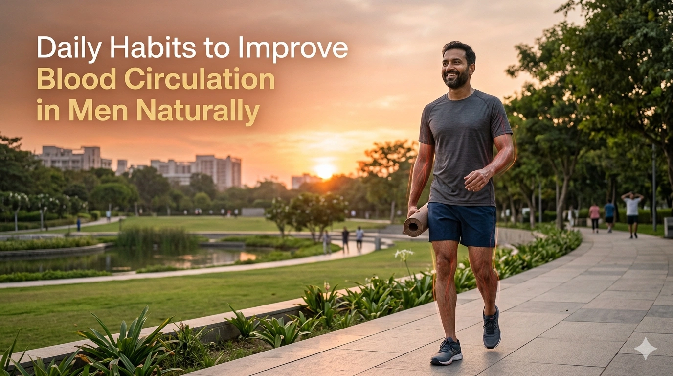 Daily Habits to Improve Blood Circulation in Men Naturally