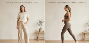 Comparison of breathable cotton clothing and tight synthetic fabrics affecting intimate skin pigmentation.