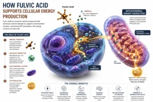 Fulvic acid benefits for cellular energy production and nutrient absorption